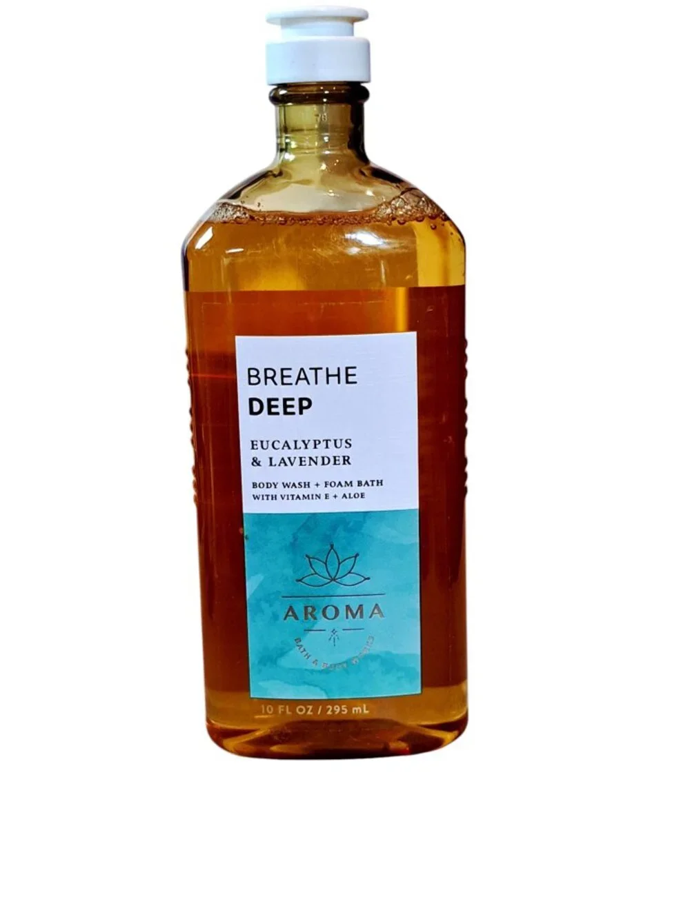 BATH & BODY WORKS AROMA BREATHE DEEP EUCALYPTUS & LAVENDER BODY WASH & FOAM BATH